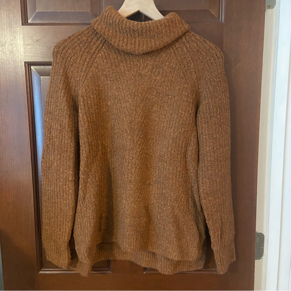 Madewell Cozy Brown Turtleneck Sweater - S